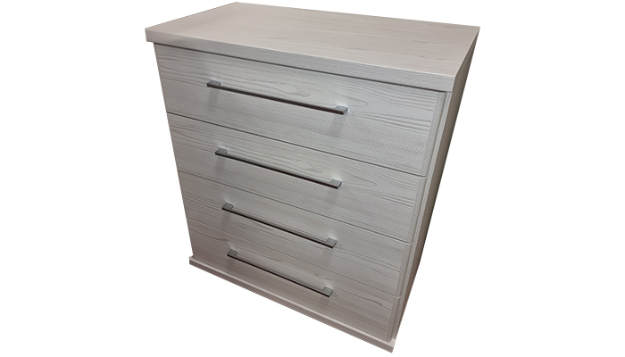 Lyon 4 Drawer Chest, Narrow in Polar Larch