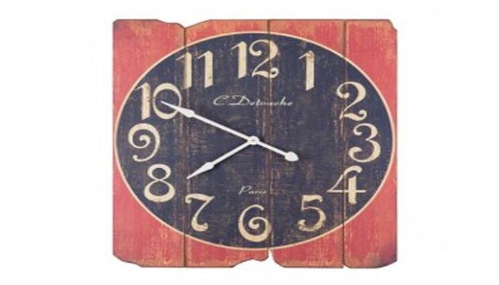 Black And Red Decking Clock