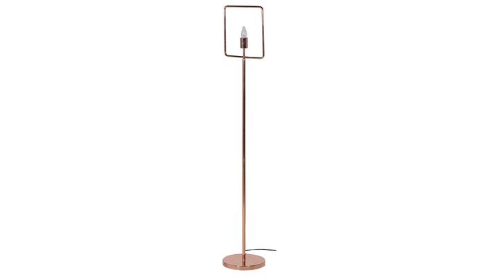 Copper Square Top Floor Lamp