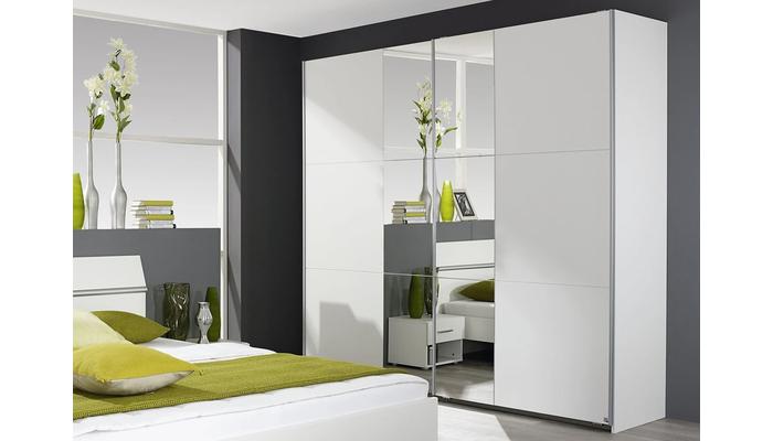 2 Door Sliding Robe In White (2.18m)