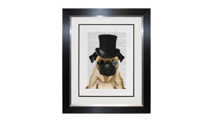 Pug Formal Hound and Hat Picture