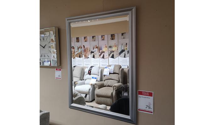 Silver Bevelled Mirror 30 X 40