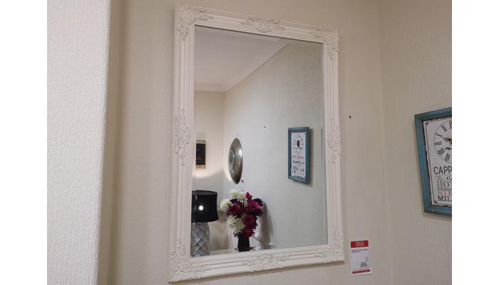 White Wooden Mirror
